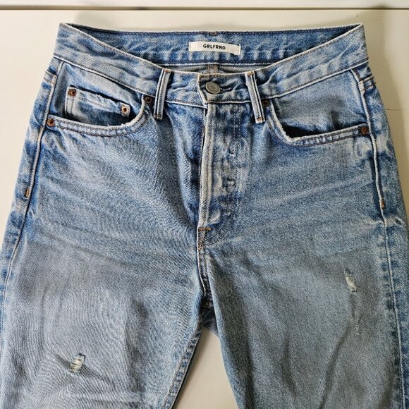 GRLFRND Karolina High-Rise Skinny Jean in Janise Blue Denim Size 24 - Picture 4 of 11